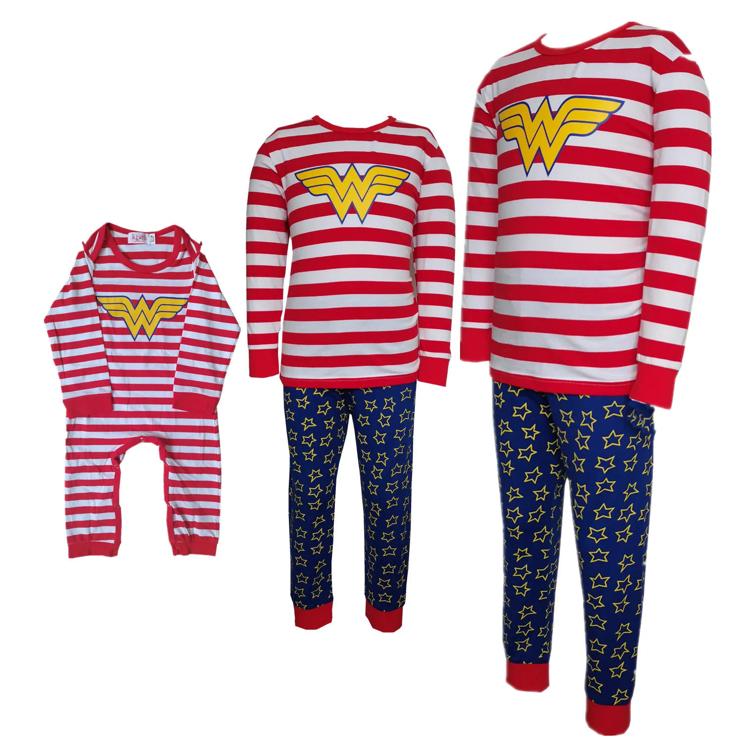 

2022 New Style Family Matching Pajamas Jammies Autumn Winter Stripe Super Pajamas Set Mommy And Me Daddy Boys Girls Home set