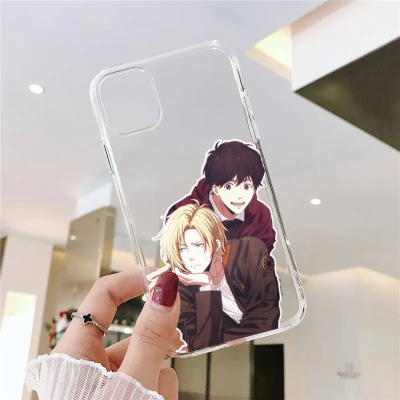 

Japan Anime Banana Fish Anime art Phone Case Transparent for iPhone 6 7 8 11 12 s mini pro X XS XR MAX Plus SE cover funda