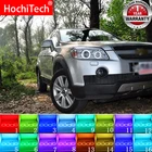 Разноцветные светодиодсветодиодный RGB-лампы для фар ангельские глазки, кольцевые глазки, ДХО, Радиочастотный пульт дистанционного управления для CHEVROLET CAPTIVA S3X 2006-2011, аксессуары