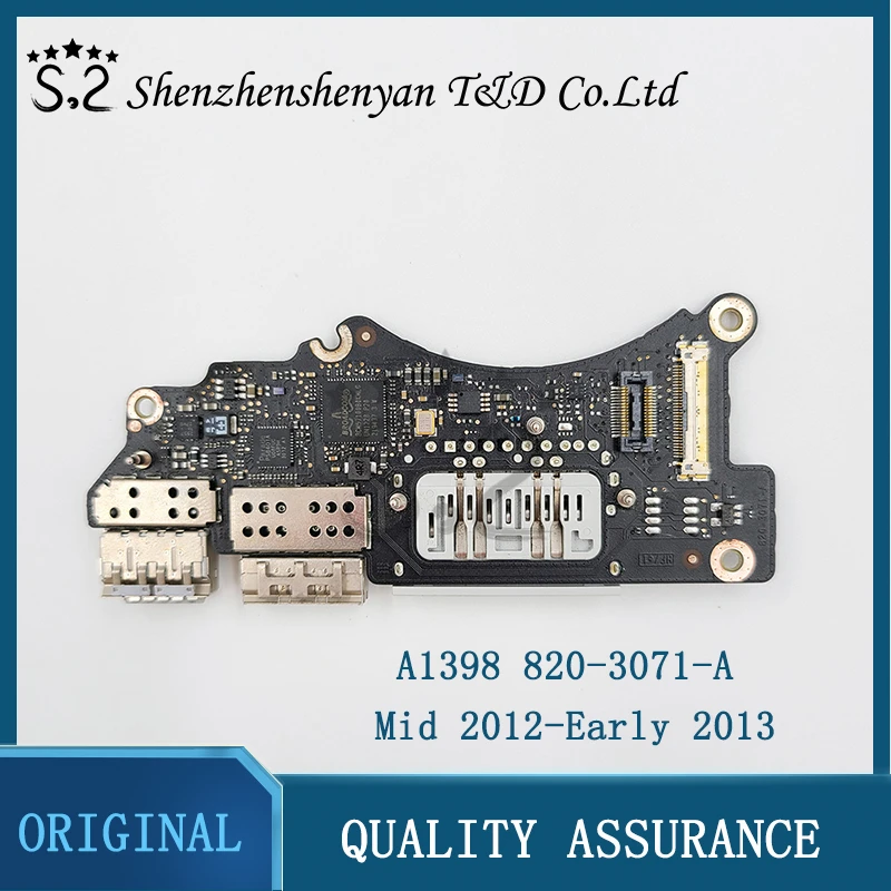 

Оригинал 820-3071-AI / O USB HDMI SD кардридер для MacBook Pro Retina 15 "A1398 USB плата Mid 2012 Ранняя 2013 EMC 2512