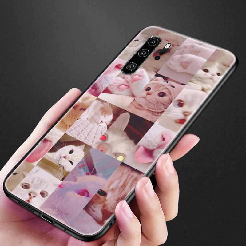 

Phone Case For Huawei P30 Pro Lite Back Cover Funda Carcasa Coque For Huawei P30 Pro Lite Cute Cat In Clothes Funny Pet Cat