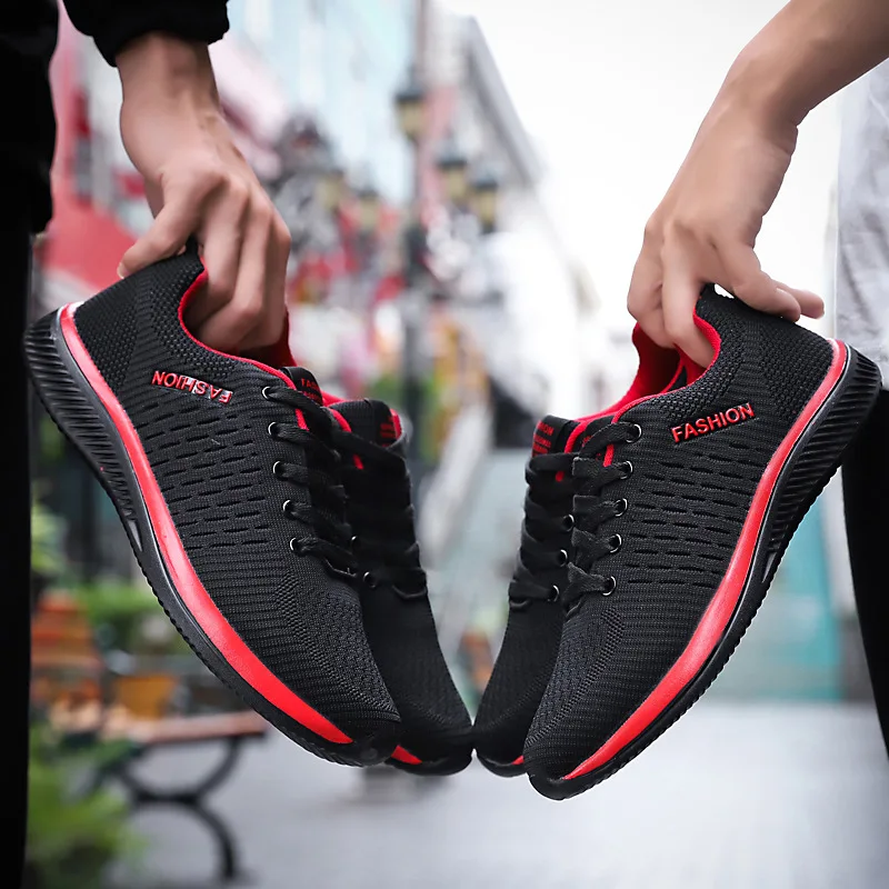 Для мужчин кроссовки Удобная спортивная обувь тренд легкой прогулочной обуви из