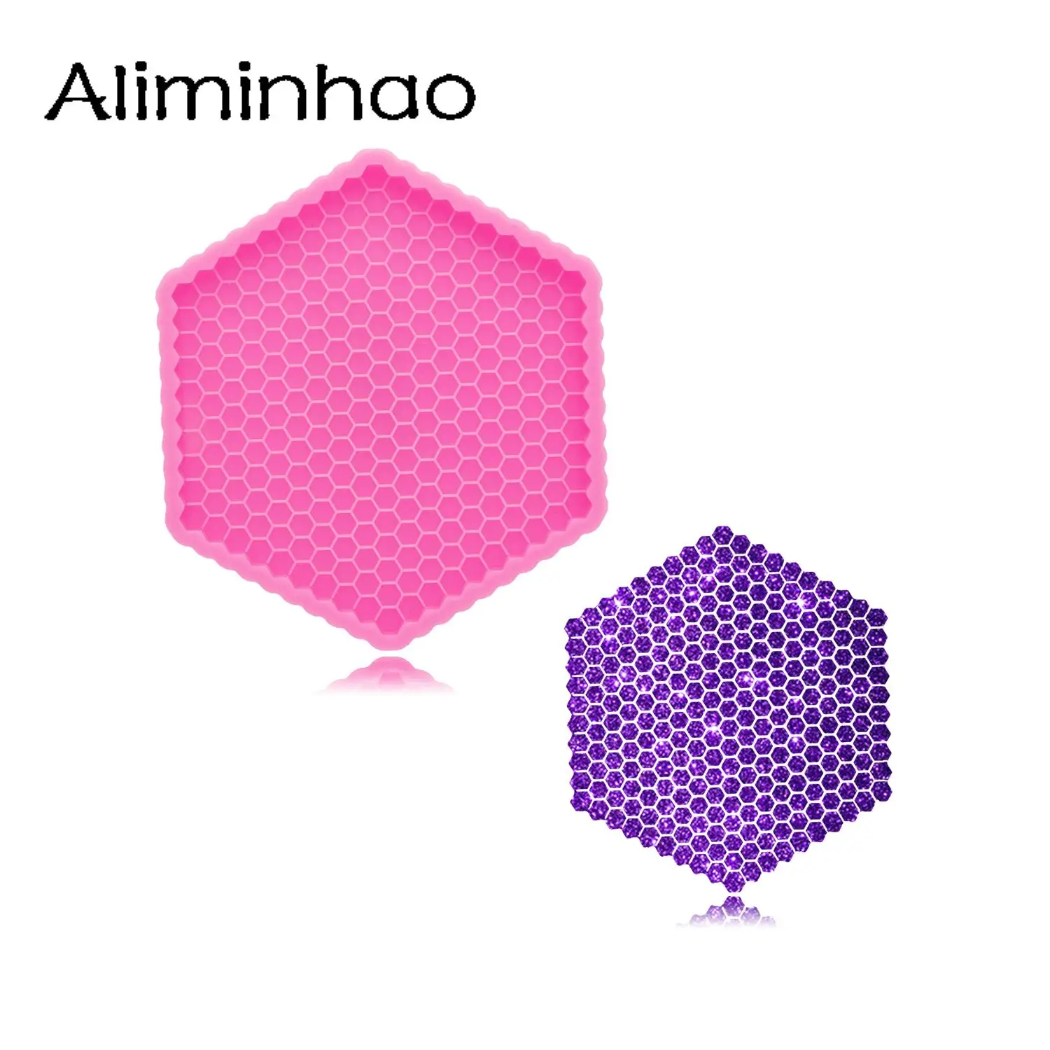 

DY1197 Glossy Bee Honeycomb Coaster Agate Resin Mold Silicone mold Resin Crafts with Epoxy Mold