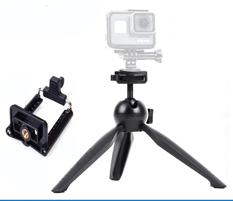 

Yunteng 238 Desktop Self-Tripod Mini Tripod clip For DSLR Gopro Hero4/3+/3 SJCAM Action Camera