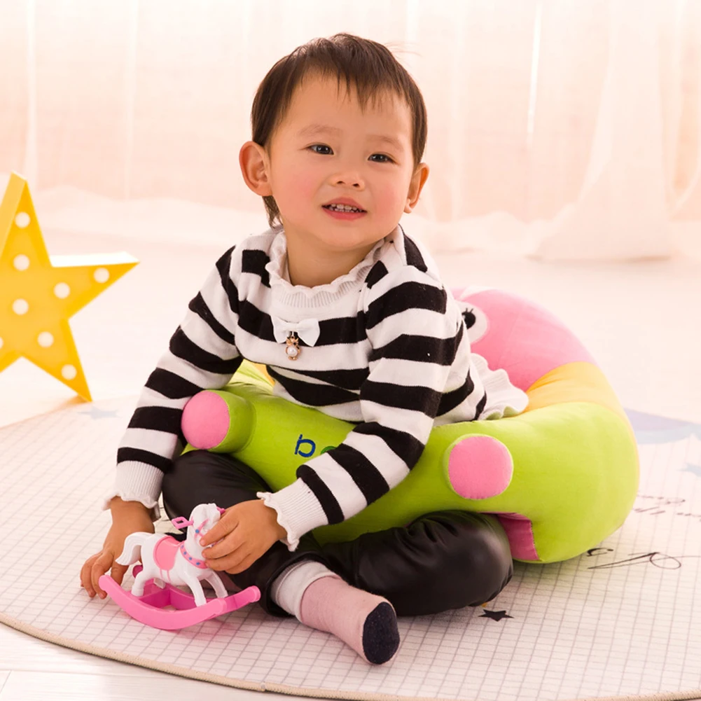 

Cute Cartoon Baby Sofa Cover Learning to Sit Seat Feeding Chair Case Kids Baby Sofa Skin Infant Baby Seat Sofa Case No Filler