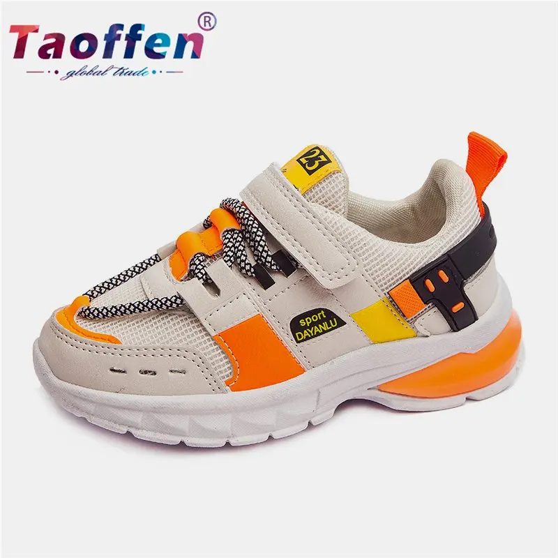 Taoffen 2019 Новая модная детская обувь спортивная для бега мальчиков брендовая