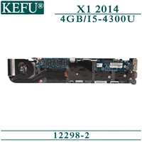 kefu 12298 2 original mainboard for lenovo thinkpad x1 carbon with 4gb ram i5 4300u laptop motherboard