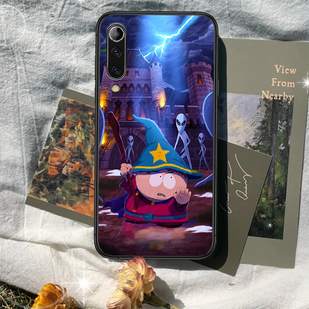 

South-Park Cartoons Phone case For Xiaomi Mi note 10 A3 9 MAX 3 A2 8 9 Lite Pro ultra black Funda Silicone Bumper Painting