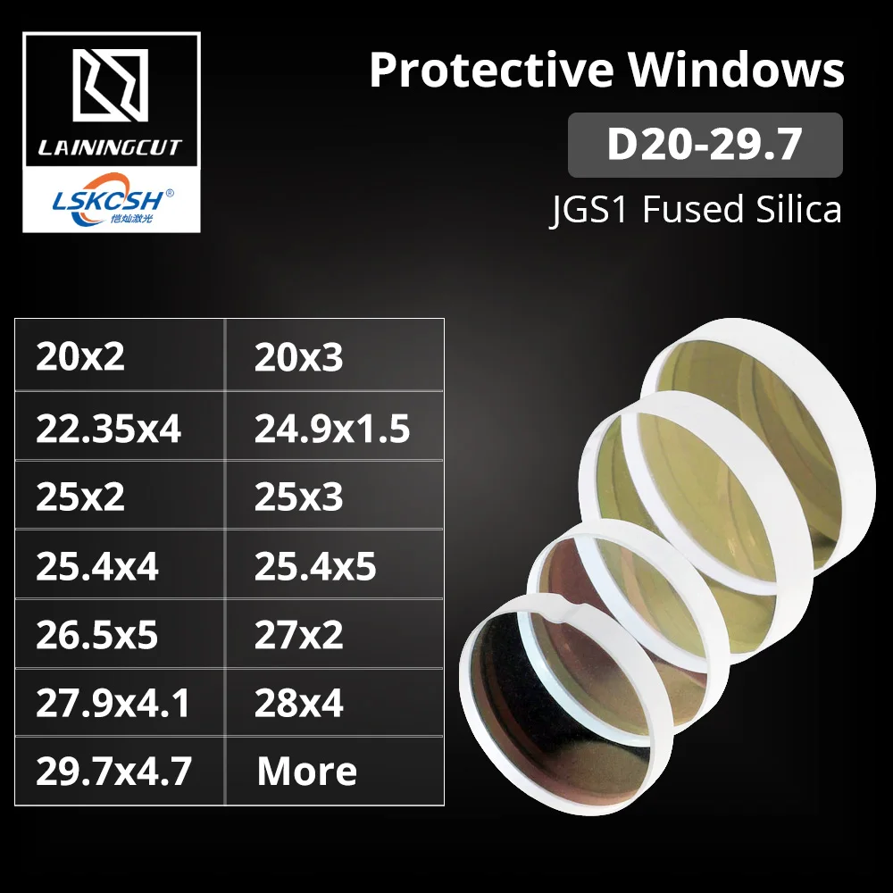LSKCSH Raytools волоконная Лазерная Защитная линза для окон Dia20-29.7 защита Precitec WSX режущая