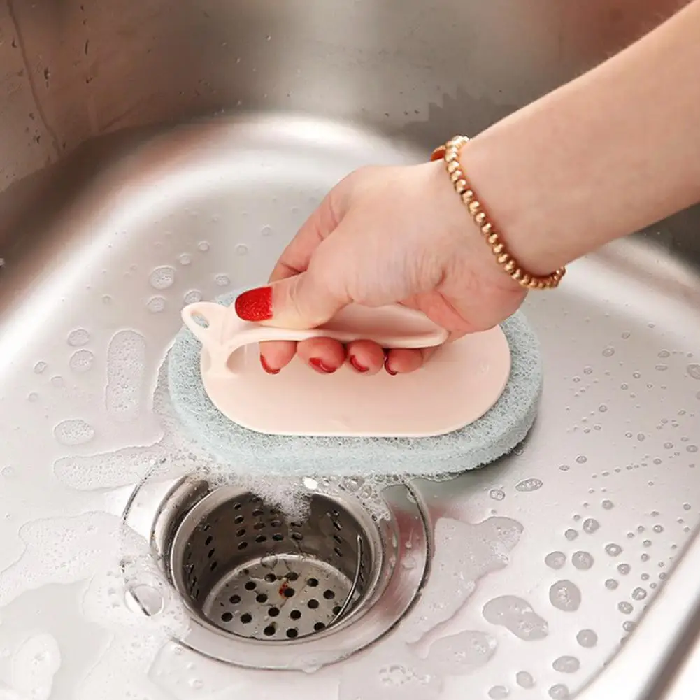 Мощная губчатая щетка GloryStar с короткой ручкой для очистки плитки в ванне | Дом и