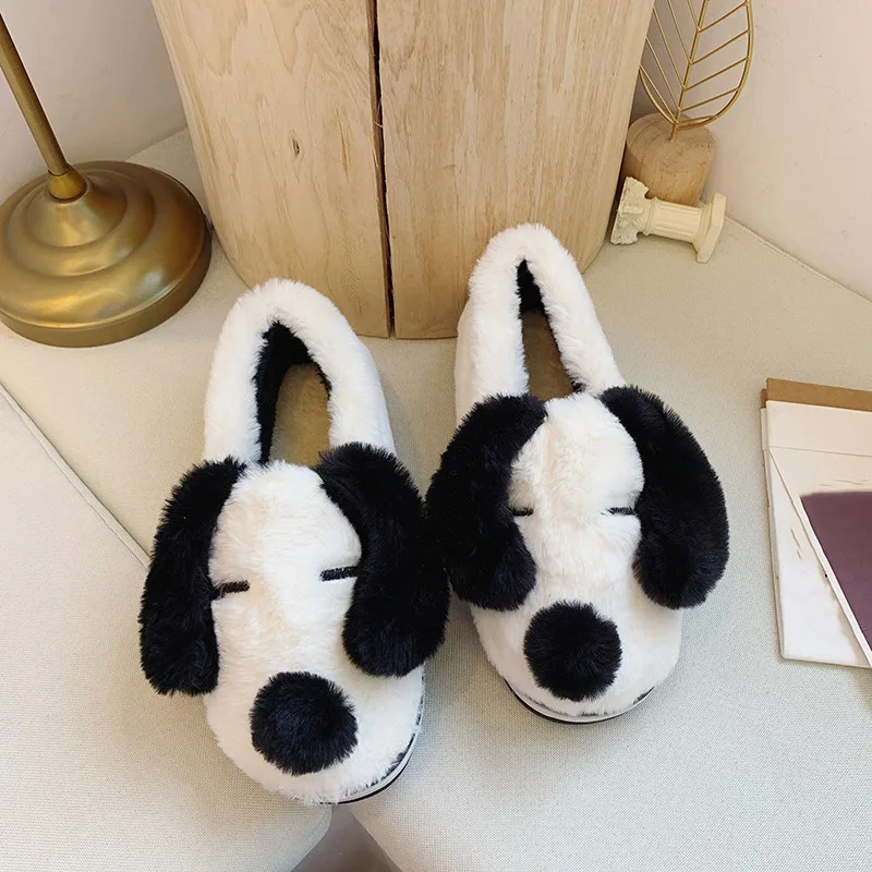 YMECHIC Мода 2019 зимние Для женщин обувь комнатные тапочки Туфли без каблуков