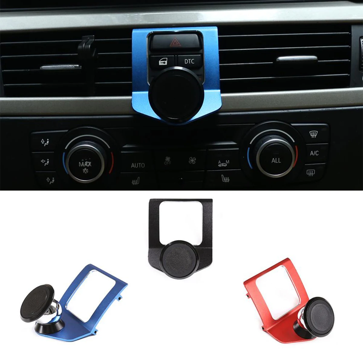 

Car Air Vent Mobile Phone Holder Navigation Bracket Aluminum Alloy For BMW 3 Series E90 E92 E93 2005-2012 Car Accessory Interior