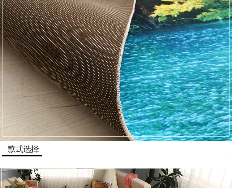Креативные 3D печать сад цветочные коврики для гостиной спальни коврики коврик для прихожей кухня ванная комната Противоскользящий коврик