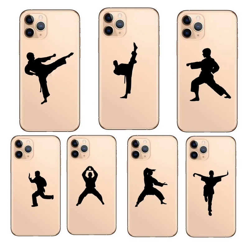 

soft clear phone case Kungfu kung fu Martial Arts cover for iphone 13 6s 6 5s 7 8 11 12 pro plus se 2020 x xr xs max 5 mini