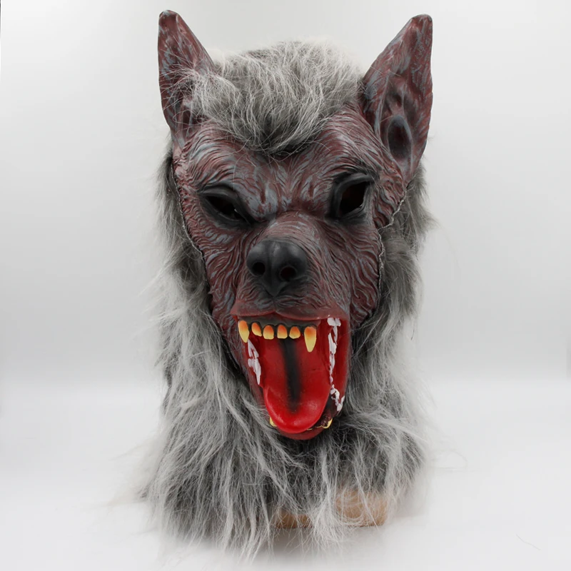 

Animal Wolf Latex Mask Werewolf Light-up Realistic And Fierce Carnival Headgear Costume Halloween Cosplay Party Props