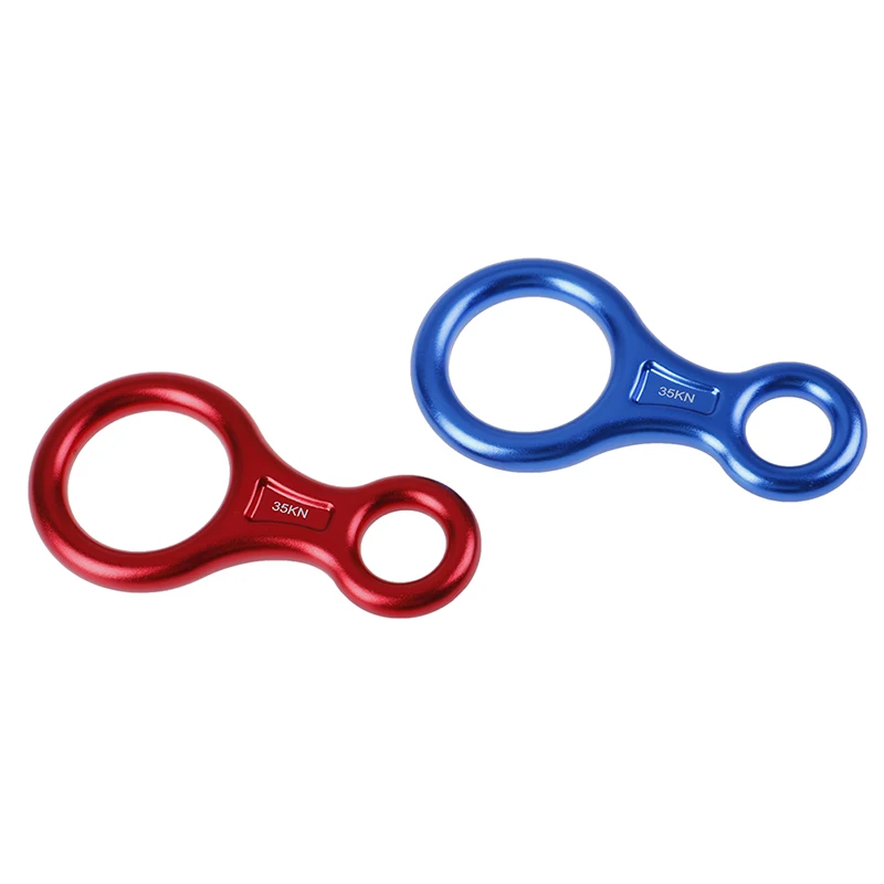 35KN Карабин Открытый скалолазание 8 Кольцо спуска веревка медленно Спуск