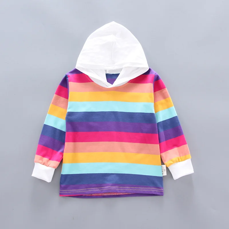 IENENS для девочки осенняя одежда комплект полосатая Толстовка + костюм с