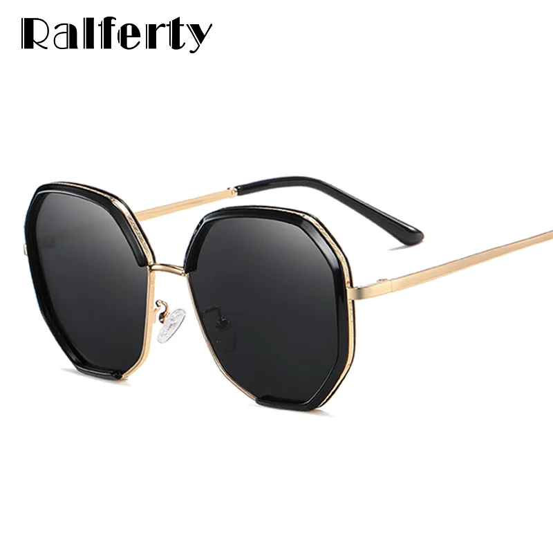 

Ralferty Polarizing Sun Glasses For Women Trendy Polygon Irregular Femame Car Driver Sunglasses Mirror Zonnebril Dames