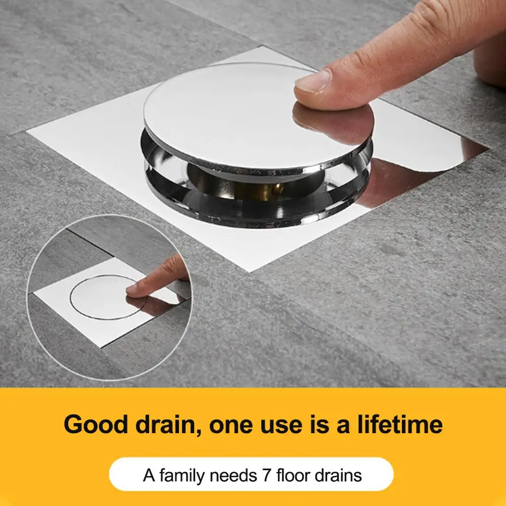 

Напольный слив, латунный квадратный выдвижной напольный слив, напольная крышка, для душевой, душевой кабины, с защитой от запаха