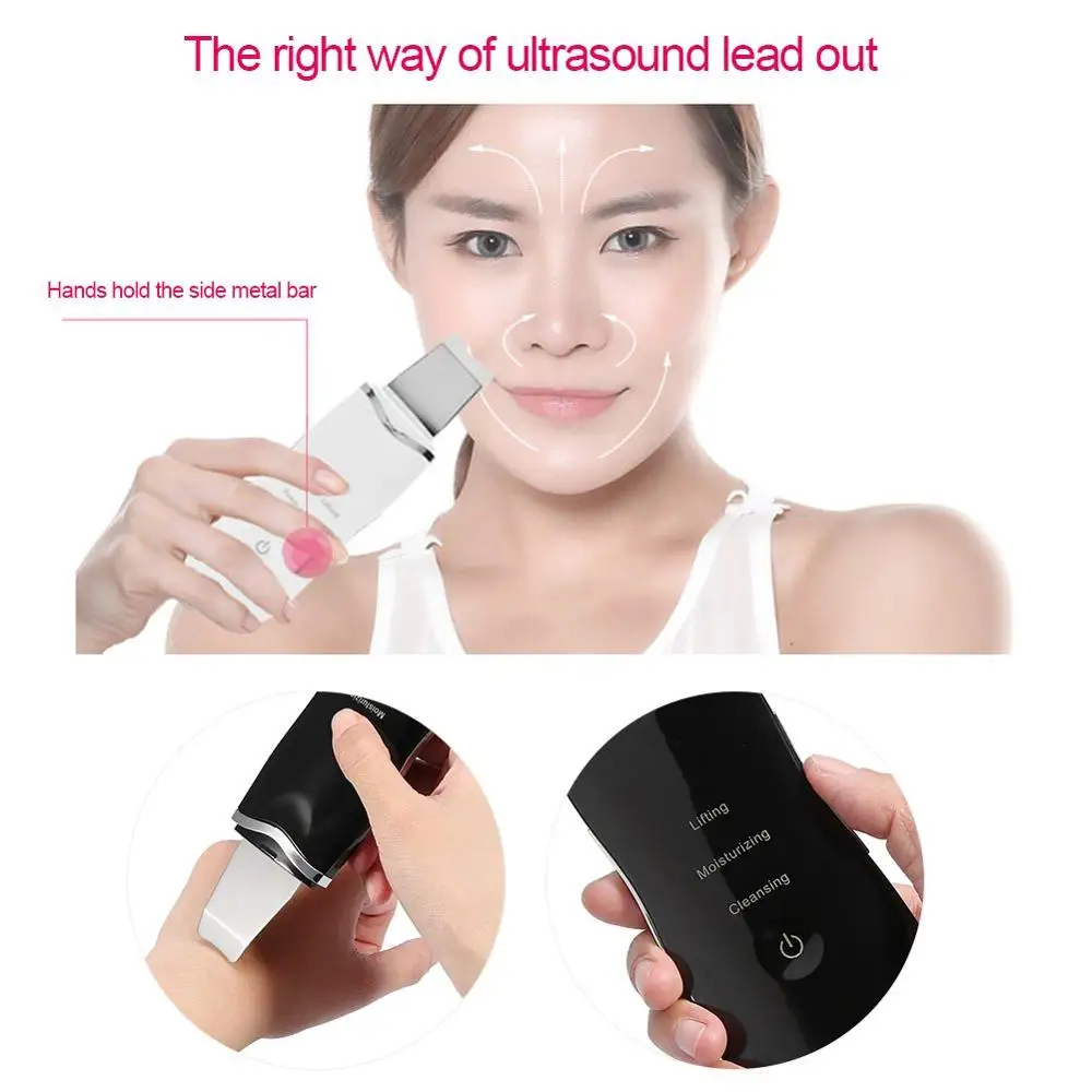 Очиститель кожи лица Beauty Star Ultrasonic Face Cleaning Skin Scrubber Facial Cleaner Peeling Blackhead Removal Pore on.