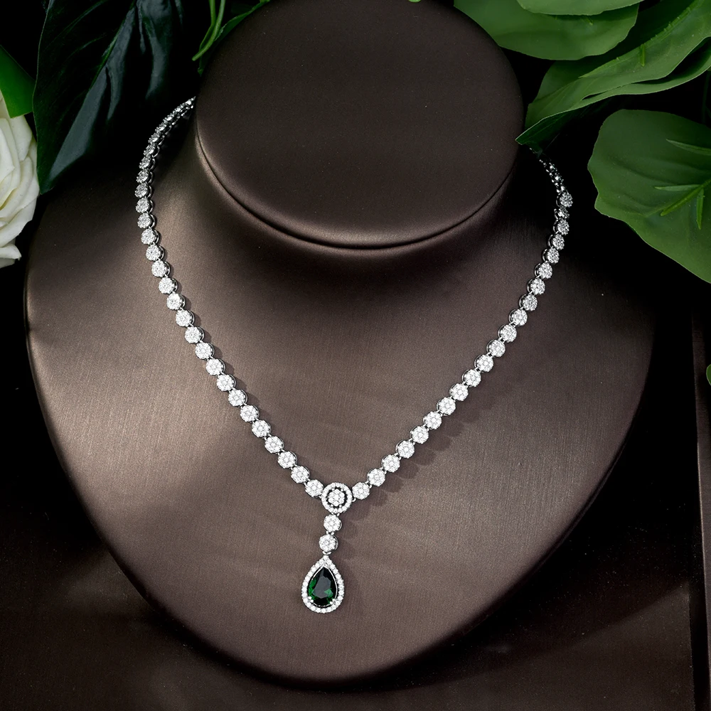 Комплект свадебных украшений HIBRIDE с фианитом 4 шт. | Украшения и аксессуары