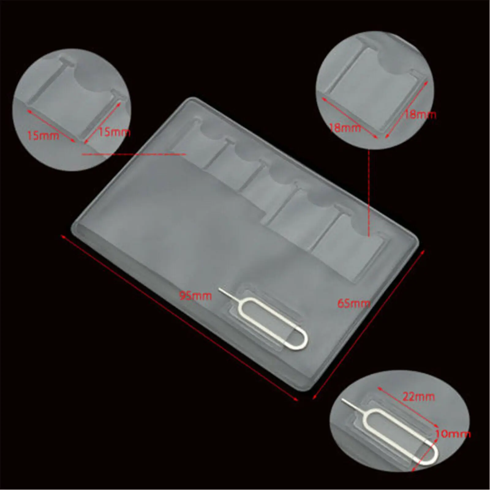 Две SIM карты держатель для карт хранения чехол 5 микро размеров сим картами и