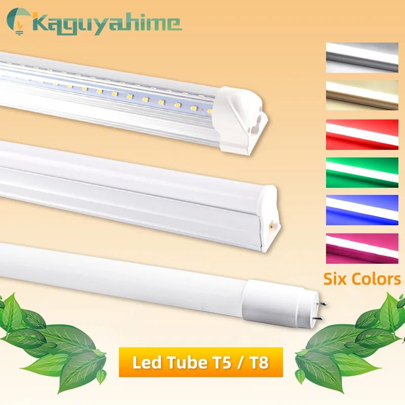 Светодиодный ная трубка T5 T8 AC 220 В интегрированная светодиодсветильник 2835 SMD 6 Вт 10