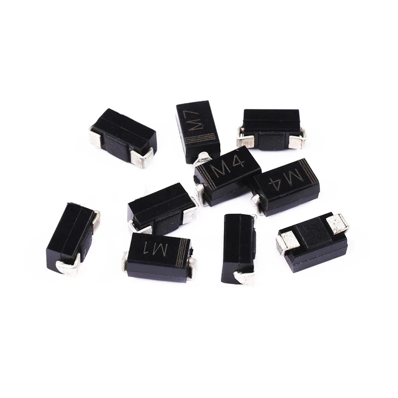 100 шт. выпрямительных диодов SMA M1 M4 M7 SS12 SS14 SS16 SS24 SS34 SS26 SS36 SS110 SS210 US1M RS2M RS1M ES1D 1N4007 DO-214AC на.