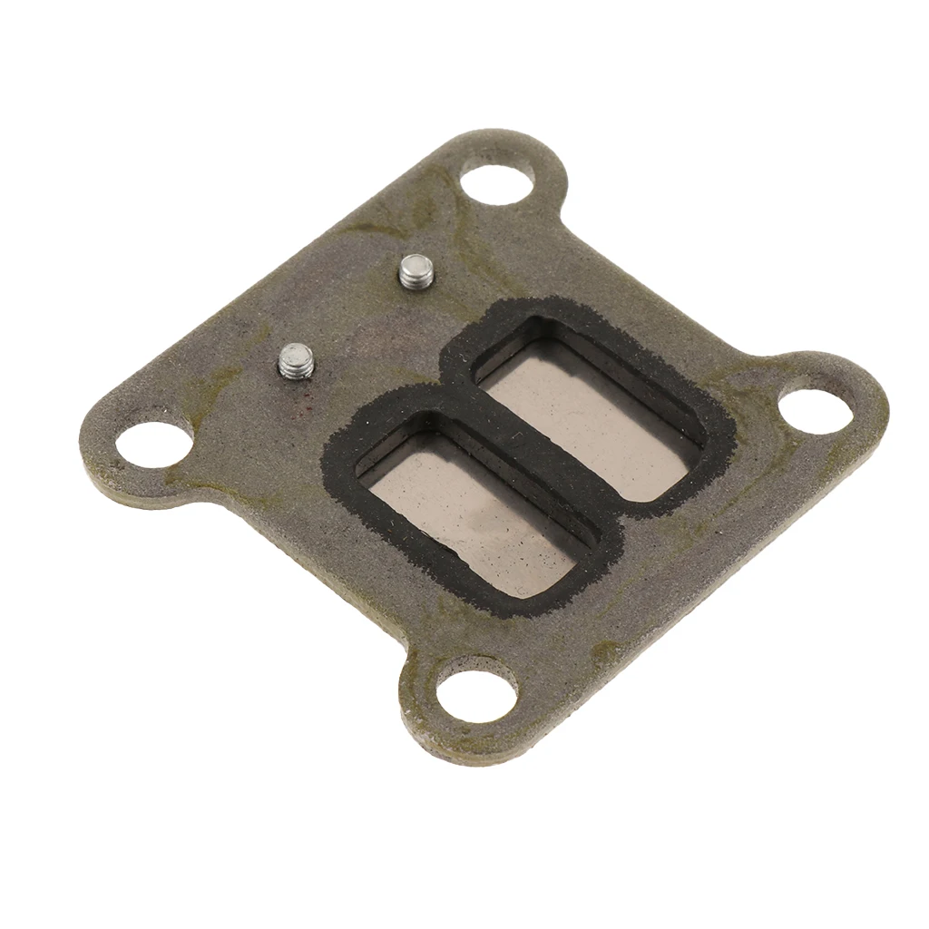 Коричневый металлическая пластина блок клапанов для 2-х тактный 47cc 49cc карманный велосипед 35 × 40 × 8 мм