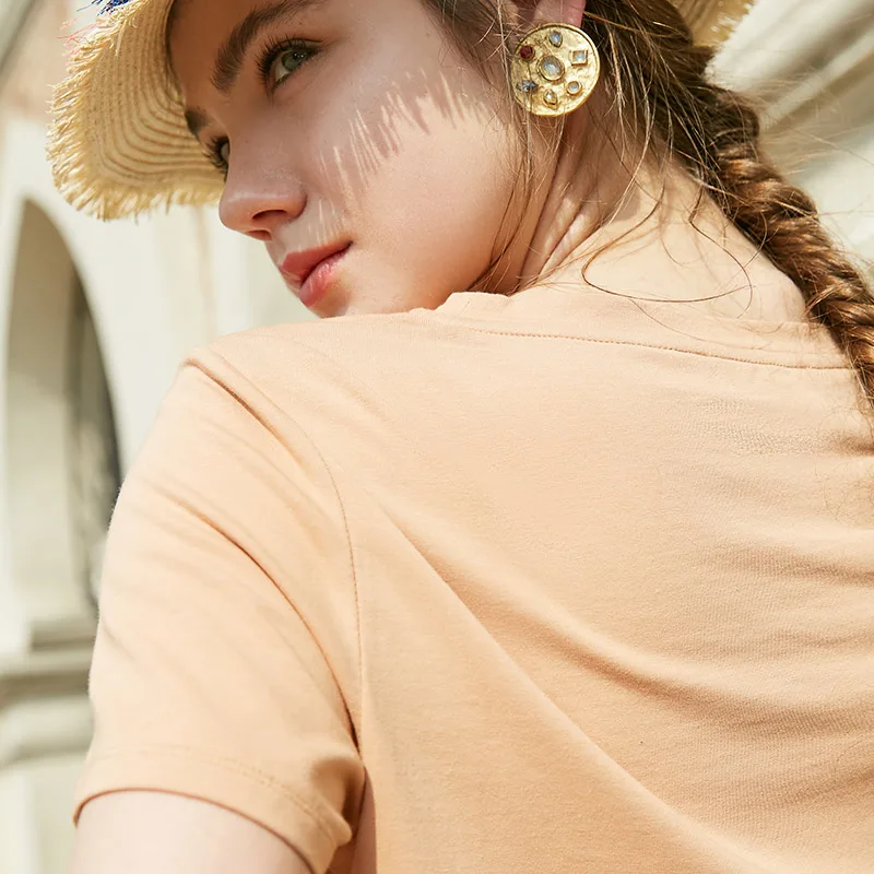 Vero Moda женская футболка с буквенным принтом и вырезом | 319201561