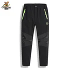 Детские уличные штаны, флисовые брюки, Осень-зима 2021, теплые зимние водонепроницаемые ветрозащитные лыжные брюки для девочек и мальчиков