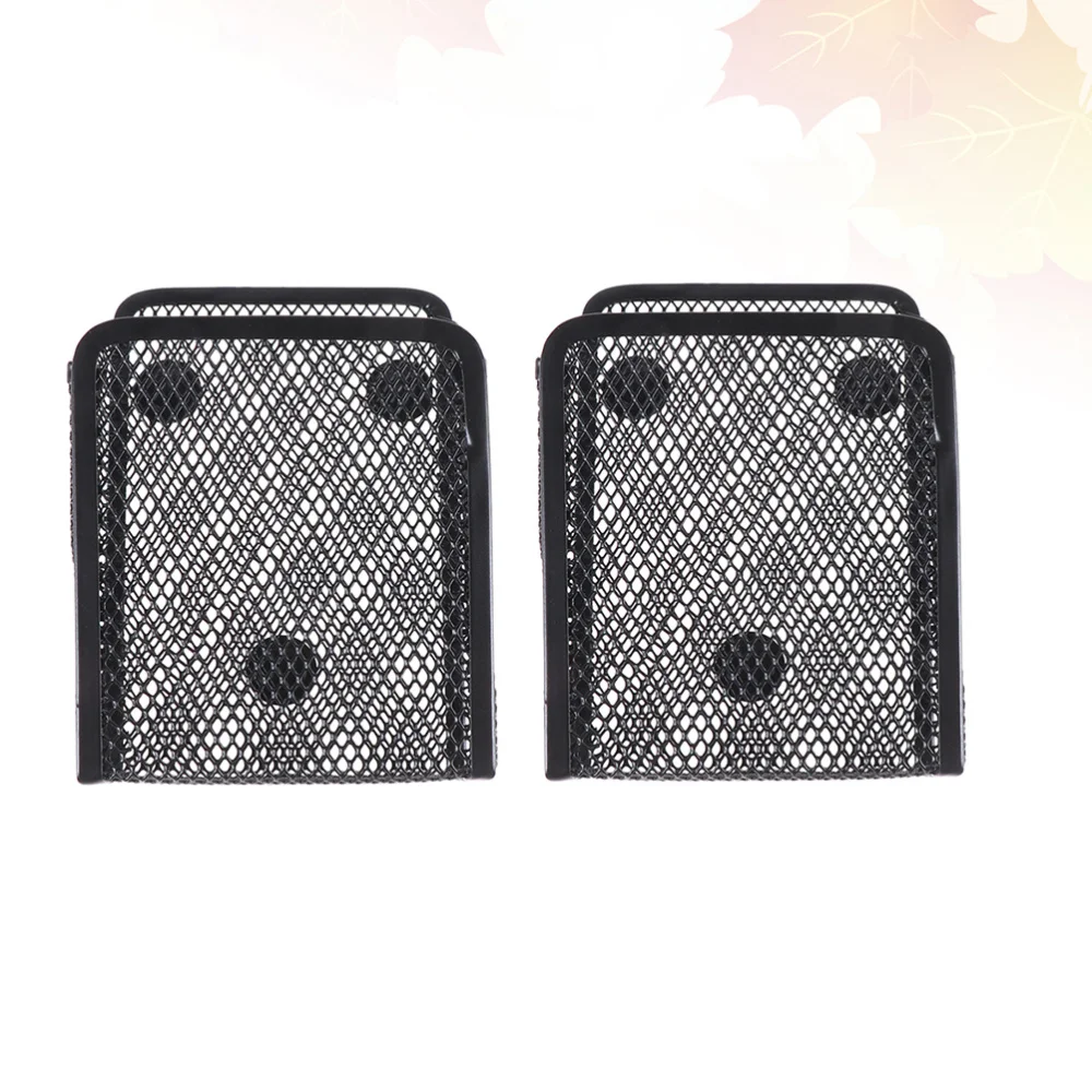 

2pcs Metal Iron Net Pen Holder Creative Pencil Container Desktop Organizer Office Supplies (Square)