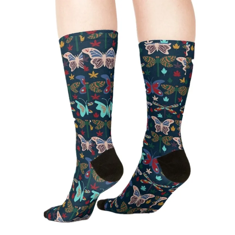 

2021 Women's socks kawaii watercolor animals Printed Socks Woman harajuku Happy Funny Novelty cute girl gift Socks for women