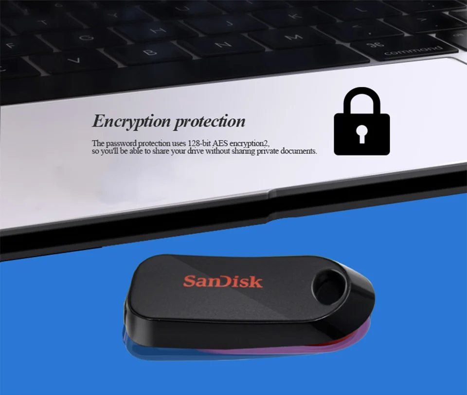 SanDisk USB 2,0 CZ62 мини-накопитель 64 ГБ 32 ГБ 16 ГБ USB флеш-накопитель карта памяти U диск USB ключ Флешка для ПК