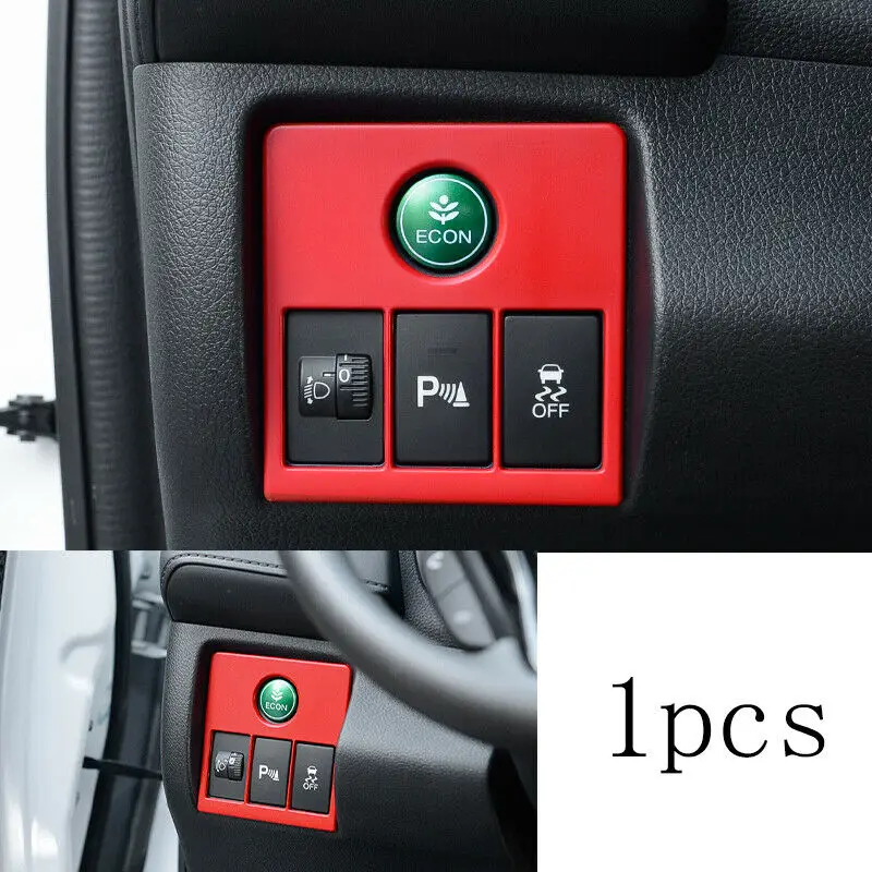 

For Honda HRV HR-V 2016-2020 ABS Red cheadlight adjustment frame cover trim 1pcs Car modification Auto parts