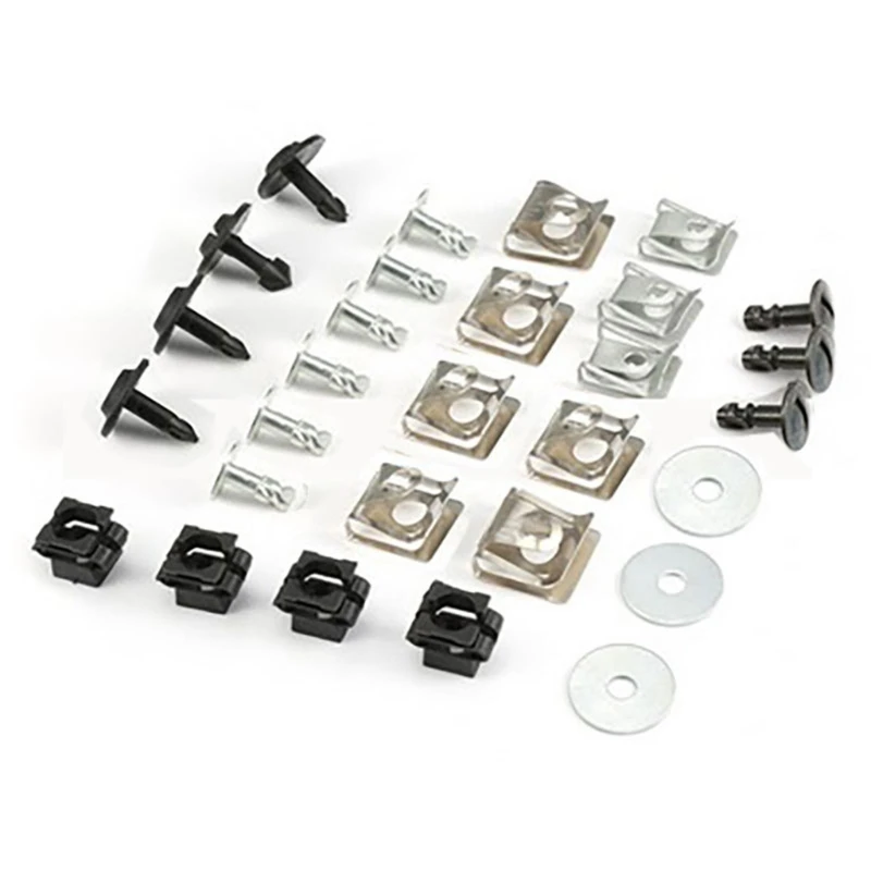 29pcs/set Engine Cover Fixing Screws Kit Bodywork With White Gasket For Applicable Model | Автомобили и мотоциклы