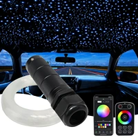 dc12v 6w rgb smartapp car roof star lights led fiber optic star ceiling light kits mixed380 460pcs optical fiber with touch rf