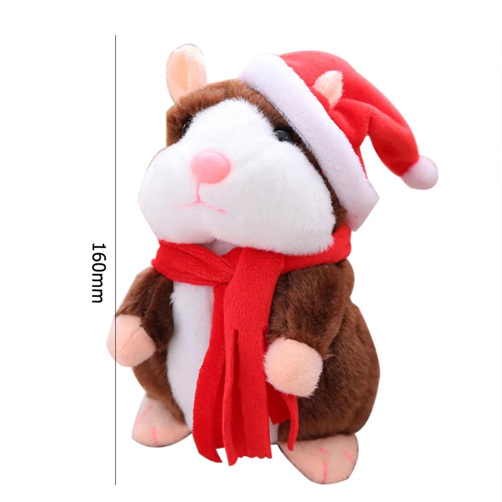 

Christmas Recording Electric Hamster Talking Speaking Nodding Mouse Toys