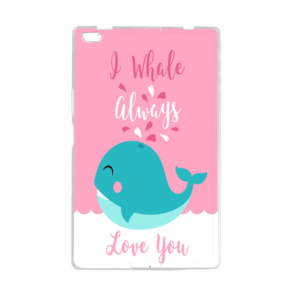 Мягкий чехол из ТПУ Для lenovo tab 4 8 TB 8504 Tablet painted print Silicon мягкая задняя крышка Coque Capa