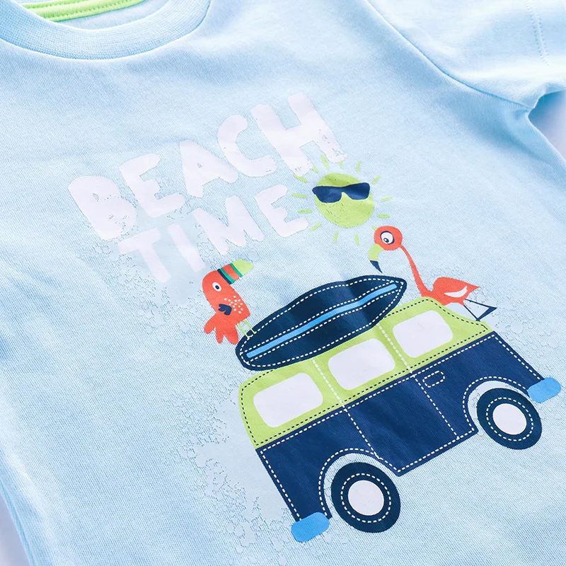 Брендовые хлопковые комплекты для малышей модная летняя одежда отдыха комплект