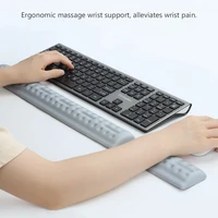 keyboard and mouse wrist rest pad memory foam hand palm rest support anti slip desk mat for home office gaming comfortable pad