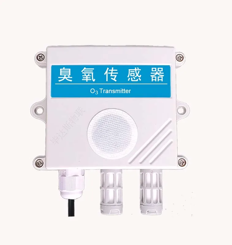 

Ozone Sensor Transmitter O3 Gas Detector 4-20mA Analog RS485 Output Band Temperature and Humidity