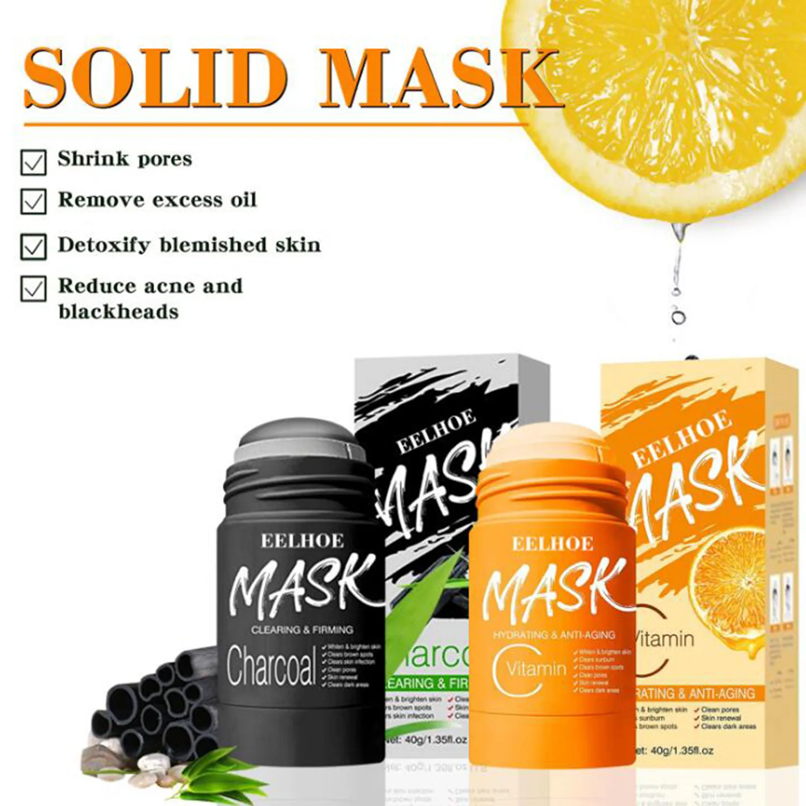 

VC Purifying Mask Bamboo Charcoal Cleansing Oil Control Cleansing Mask