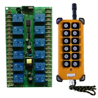 3000m ac220v 12ch channel 12ch radio controller rf wireless remote control overhead travelling crane system receivertransmitter