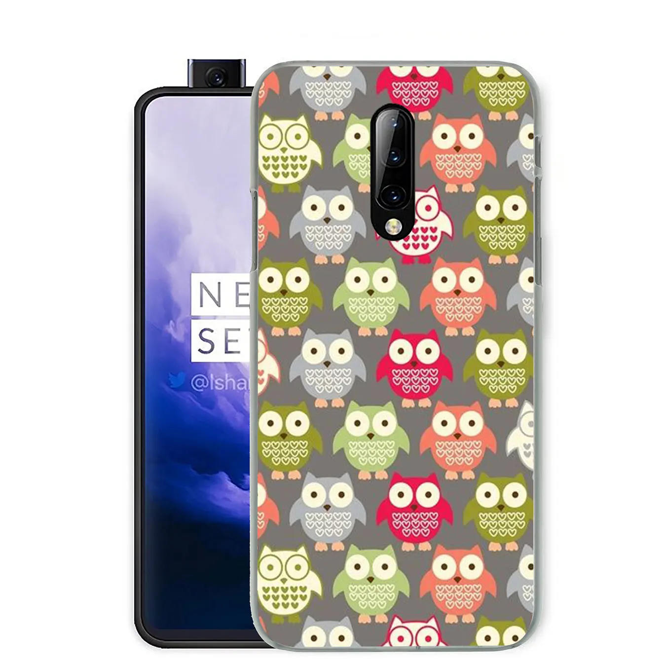 Цветной жесткий пластиковый чехол для телефона с изображением совы Oneplus 7 7T Pro 6 6T 5