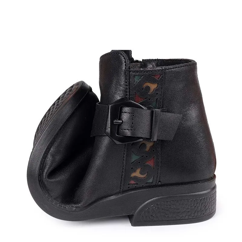 

Women's Winter Footwear High Quality Boot Female New Brand Winter 2020 Retro Women's Shoes Zapatos De Mujer