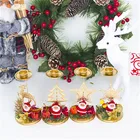 Рождественские подсвечники из кованого железа, украшения для рождественской свечи, настольное украшение, Рождественский подсвечник, Рождественский Декор для дома