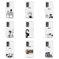 haikyuu phone case for huawei p40 p30 p20 mate honor 10i 30 20 i 10 40 8x 9x pro lite transparent cover