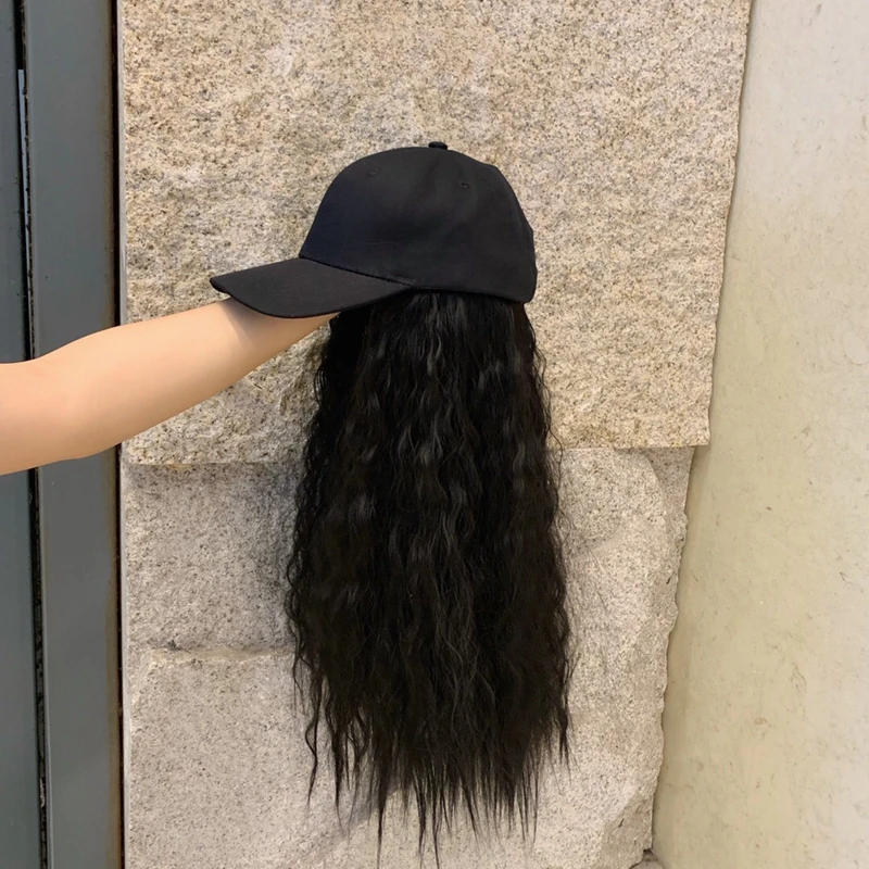 Парик с красной шляпой trill ультра яркий натуральный огонь бейсбольная кепка для