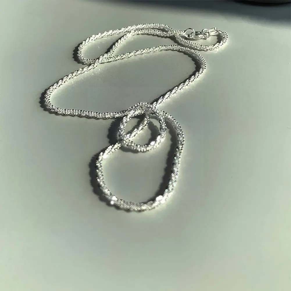 

2021 New Sparkling Clavicle Chain Gypsophila Collar Jewelry Chain Women Wedding Neck Birthday Fine Party Necklace Gift Z8g8